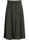 Patou pleated midi skirt - Green