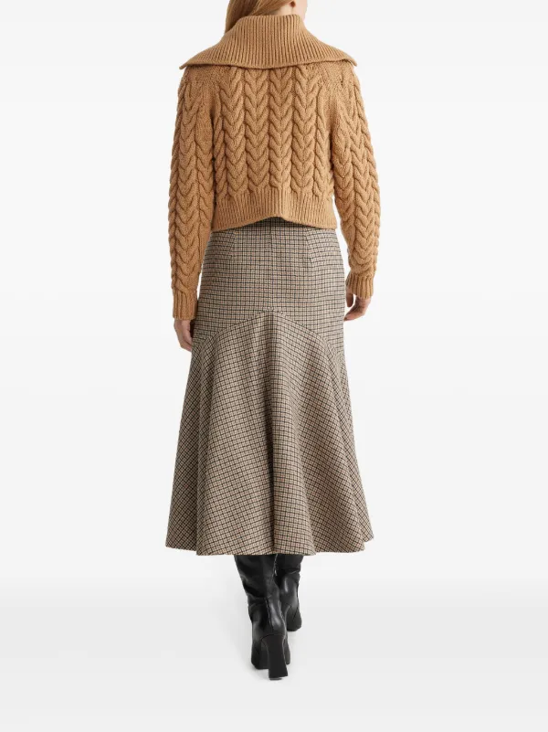 Patou セーラー ケーブルニット セーター | ブラウン | FARFETCH JP