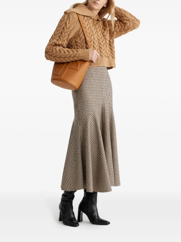 Patou セーラー ケーブルニット セーター | ブラウン | FARFETCH JP