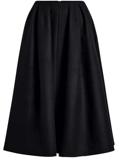 Patou falda midi con diseño plisado