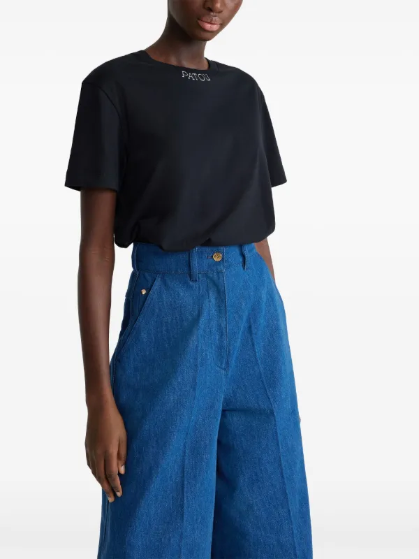関税込み Patou Art Deco Tシャツ Patou Art Deco T-shirt | Black | FARFETCH BH