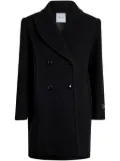 Patou double-breasted coat - Black