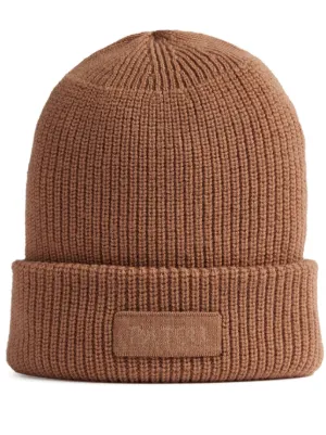 ニットキャップ・ビーニー PATOU KNITTED RIBBED BEANIE HAT 話題の行列 パトゥ PATOU 帽子 ニット帽 ビーニー KNITTED RIB