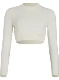 Patou cropped sweater - White