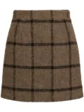 Patou tweed mini skirt - Brown