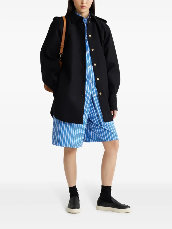 【PATOU】ミニシャツドレス Patou | プリント サステナブルコットン ミニシャツドレス
