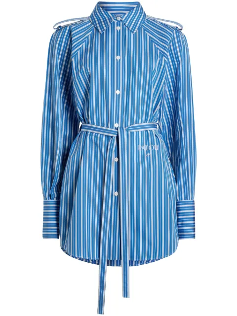 Patou striped mini shirt dress DR15301905062 - 0