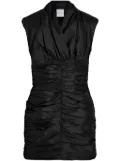 Patou open-back mini dress - Black