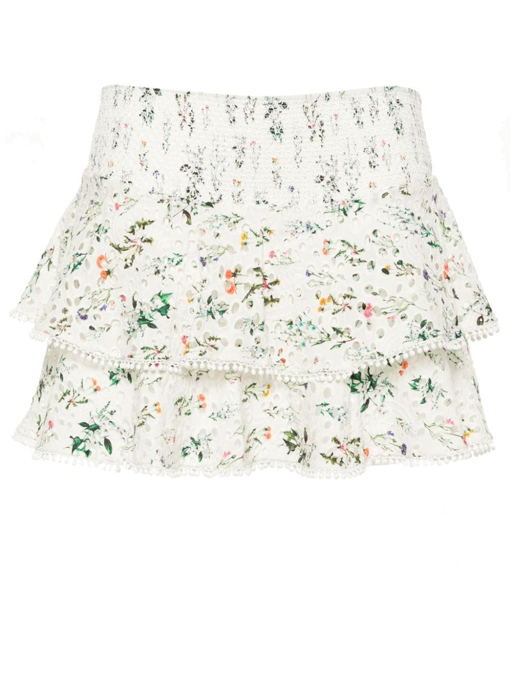 alice + olivia Joey mid-rise miniskirt - Weiß
