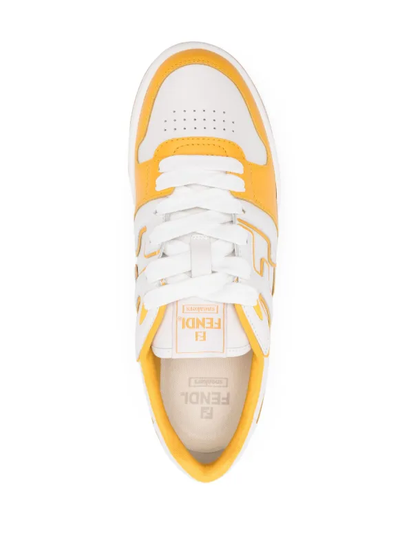 FENDI Match Colourblock Sneakers Yellow FARFETCH SA