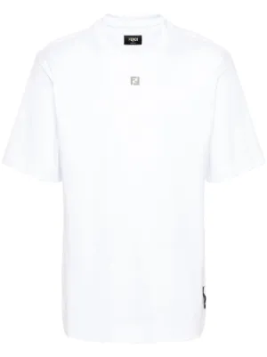FENDI FF-detailed T-shirt | White | FARFETCH ID