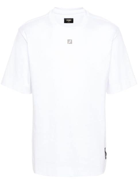 FENDI FF-plaque cotton T-shirt