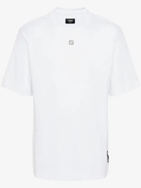 FENDI FF-plaque cotton T-shirt