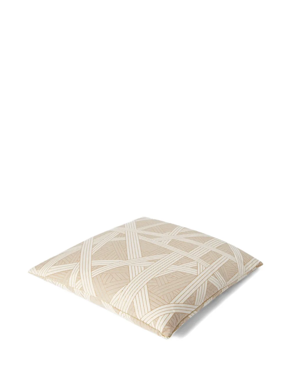 Missoni Nastri Cushion 60x60 Cm With Contrasting Stitching In Neutral