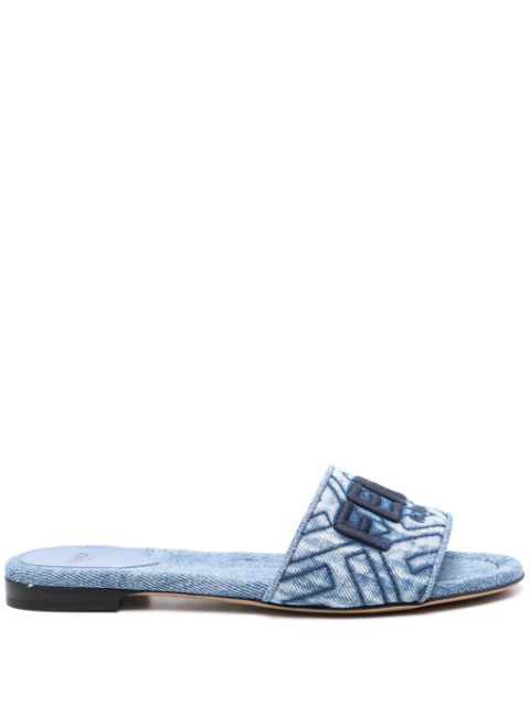 FENDI Signature flat slides