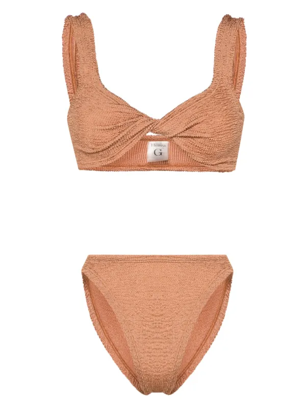 Hunza G JUNOBIKINILLICDENIM 関税送料込 Hunza G Juno Bikini - Metallic Denim – Soleil Blue