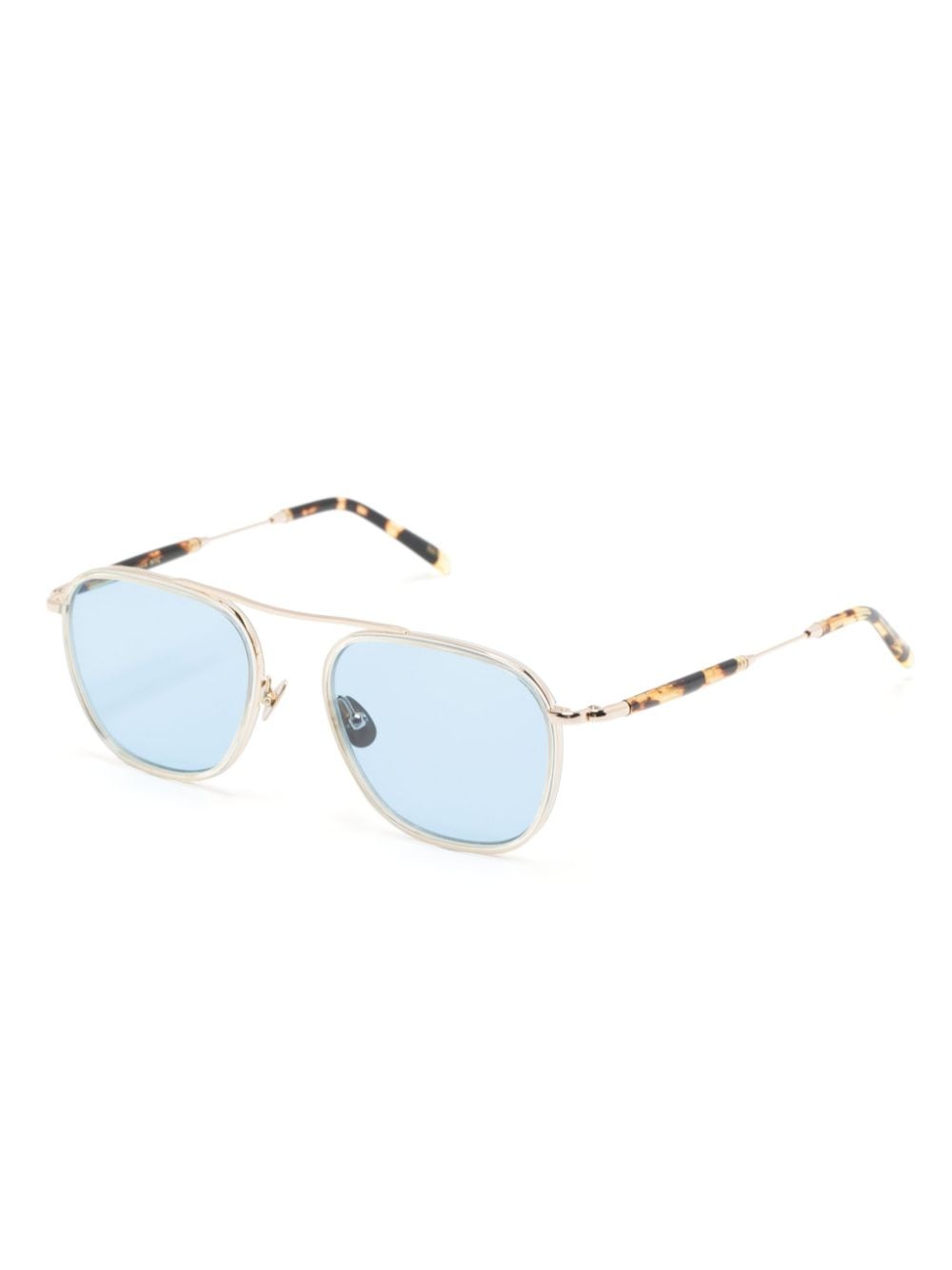 Moscot Fanagle zonnebril met piloten montuur - Goud