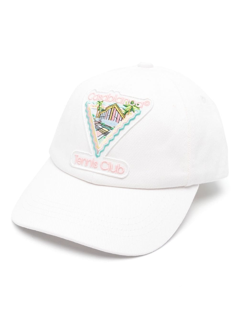 Casablanca Tennis Club Baseball Cap In White