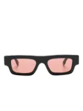 Retrosuperfuture Colpo rectangle-frame sunglasses - Black