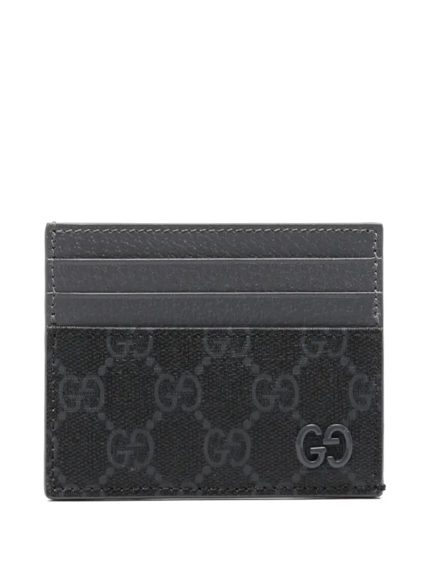 gucci card sleeve Gucci Logo Leather Card Holder