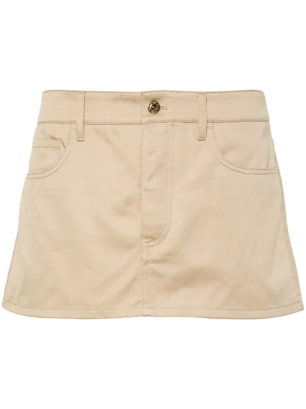 【送料&関税込】Miu Miu Logo-patch Sequin-trim Mini Skirt Miu Miu Logo-patch Sequin-trim Mini Skirt | italist, ALWAYS