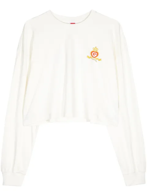 Ground Zero sudadera corta con logo estampado