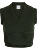 Patou cropped vest - Green