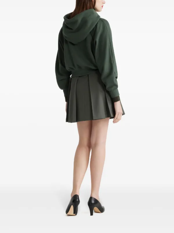 Patou Pleated Mini Skirt | Green | FARFETCH