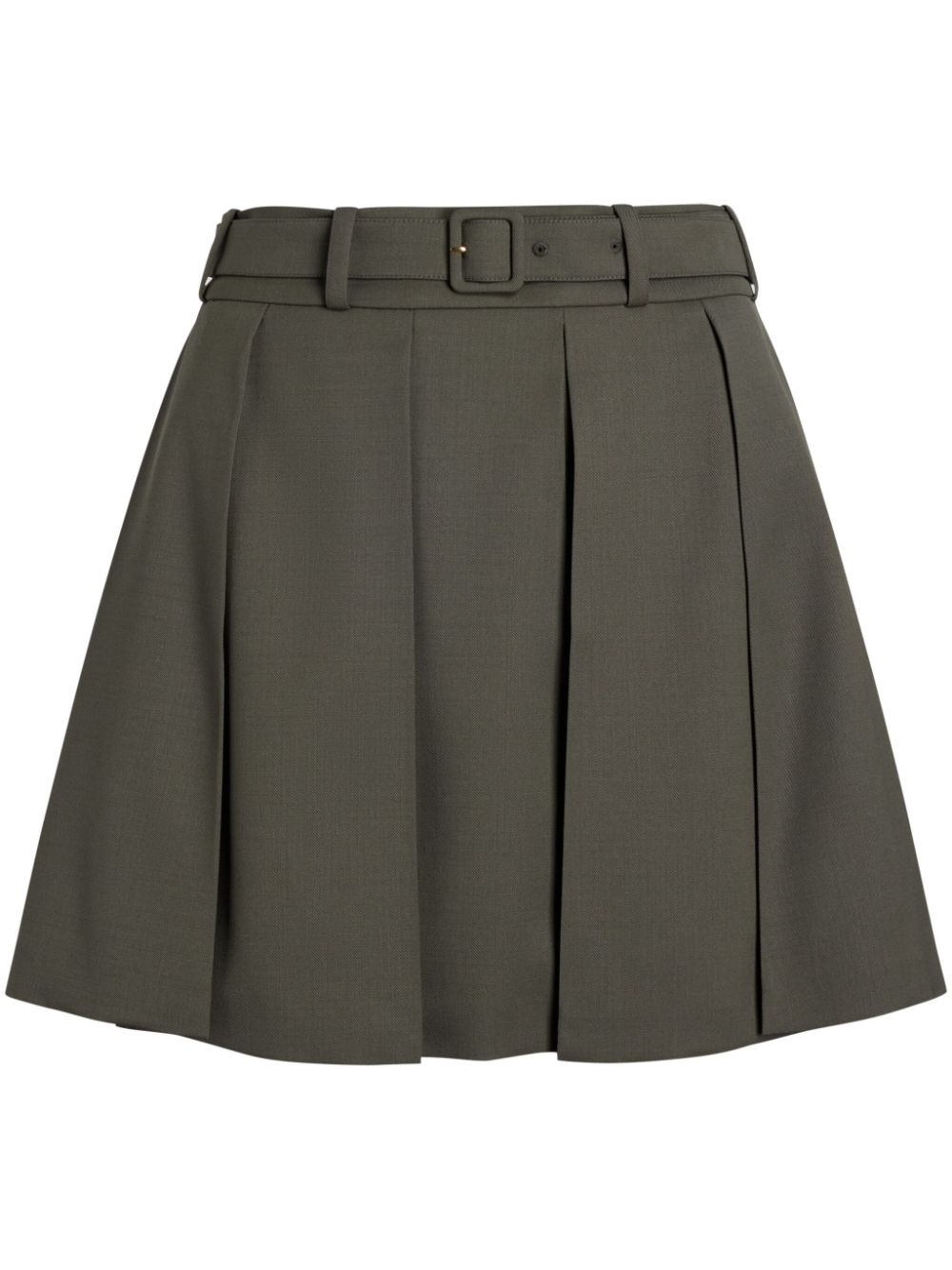 pleated mini skirt