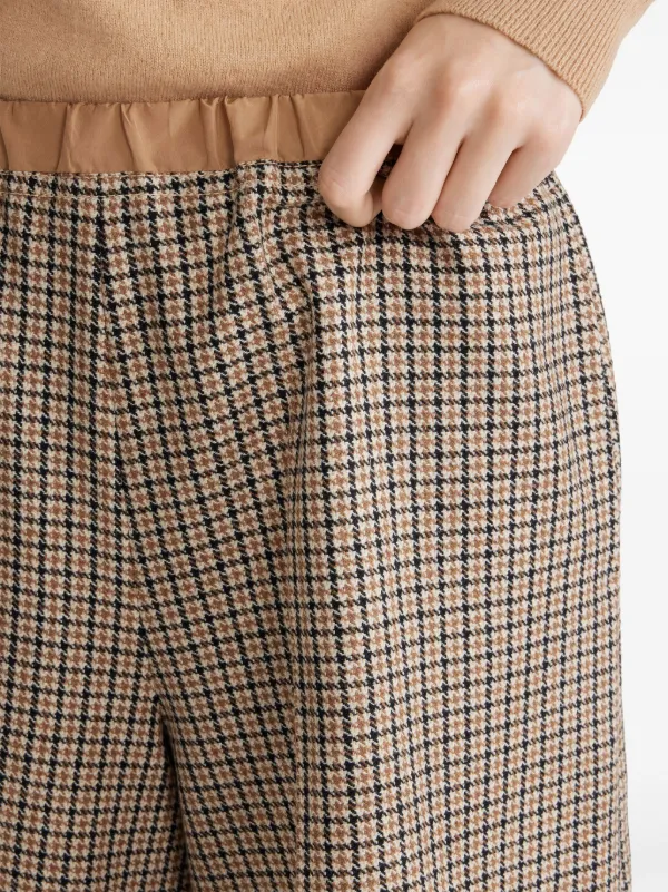 Patou ハウンドトゥース ショートパンツ | ブラウン | FARFETCH JP