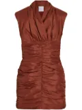 Patou open-back mini dress - Brown