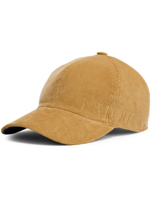 Patou logo-embroidered corduroy cap