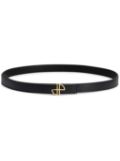 Patou JP thin leather belt - Black