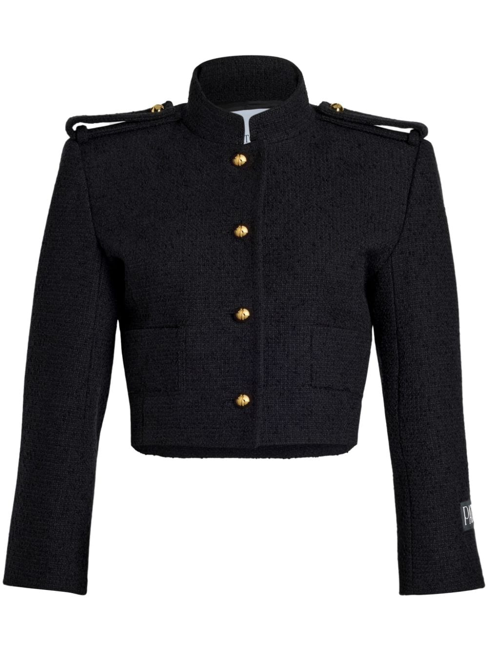 Patou cropped sailor jacket – Black