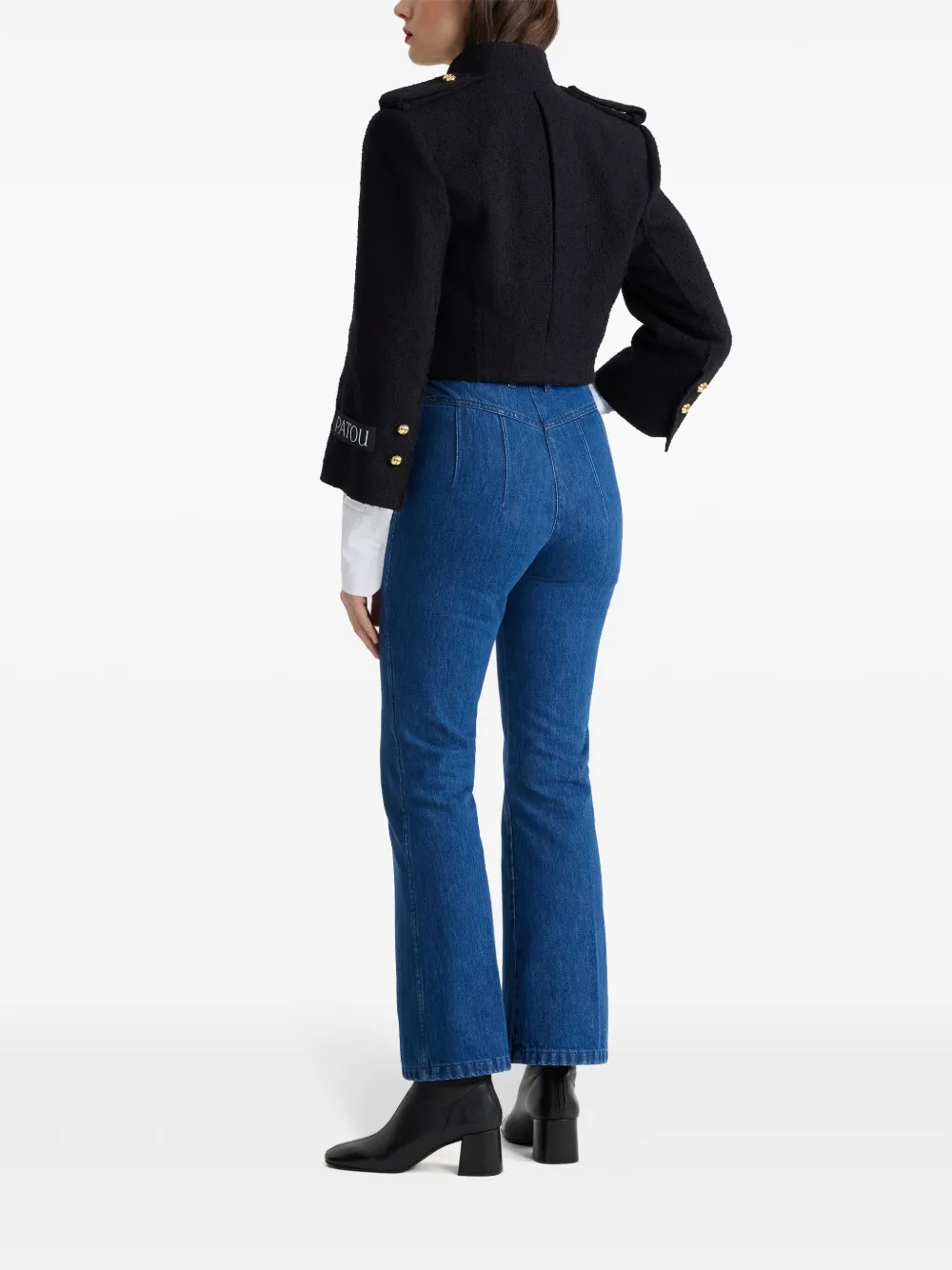 Patou Cropped sailorjack Zwart