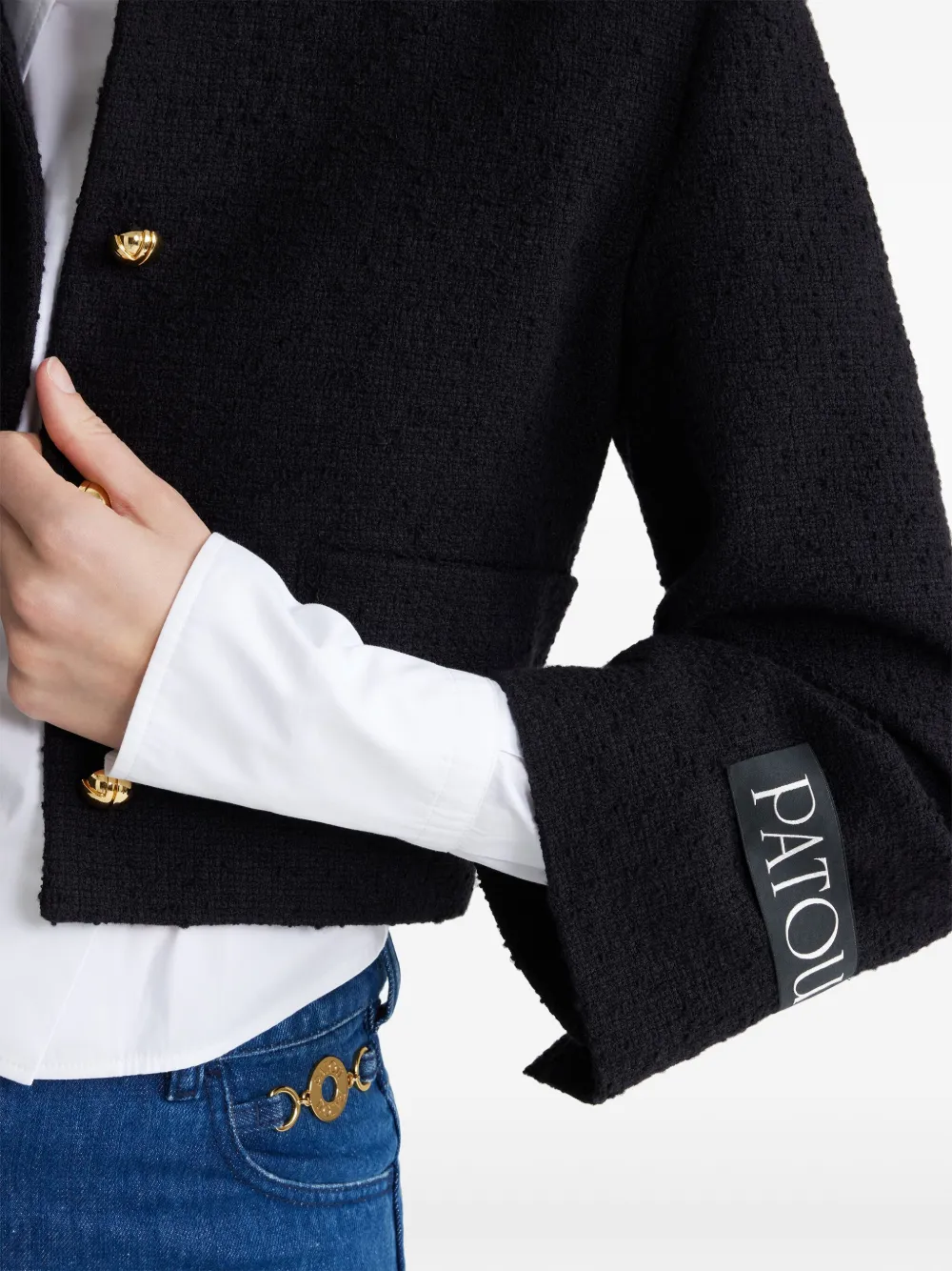 Patou Cropped sailorjack Zwart