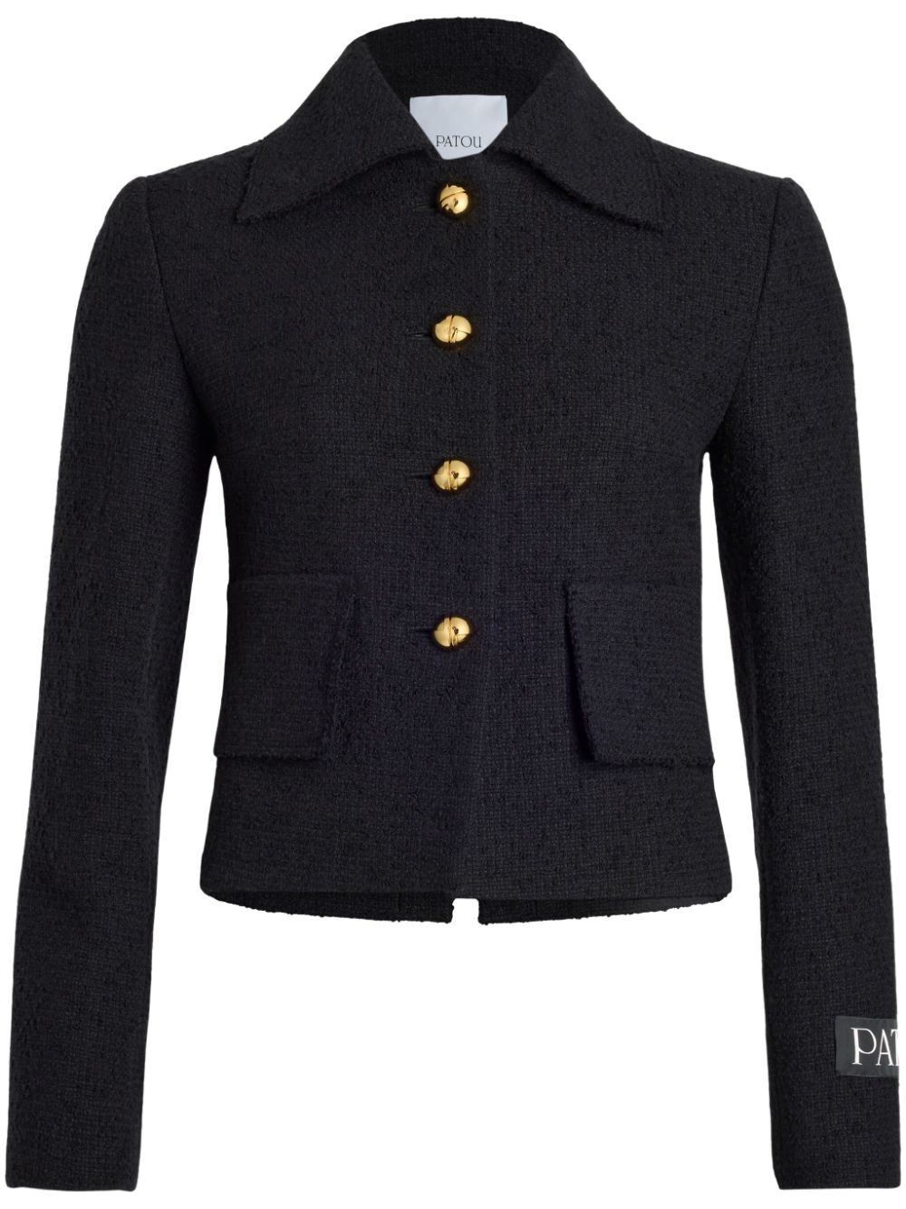 Patou Iconic tweed short jacket - Black