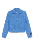 Patou tweed cropped jacket - Blue
