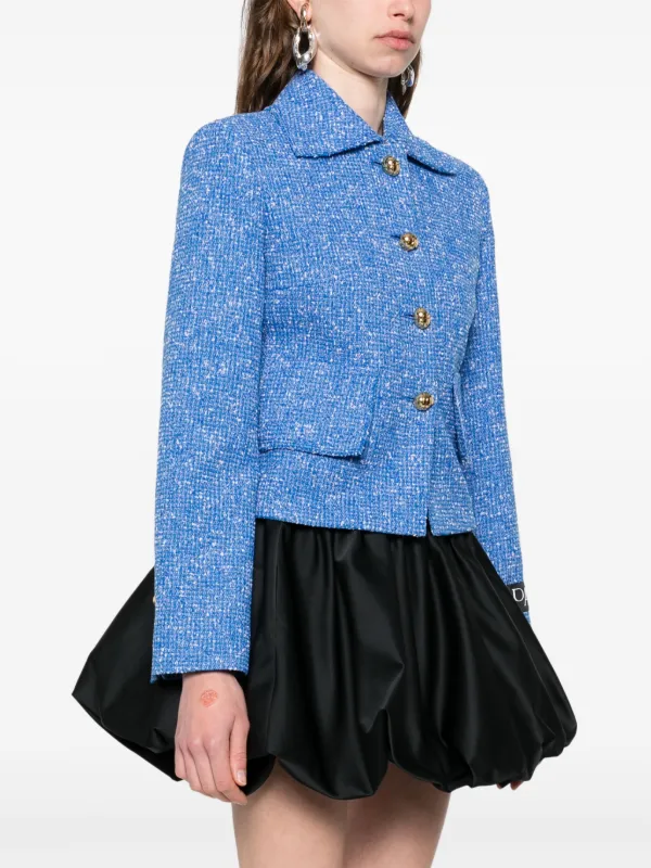 Patou クロップドツイードジャケット Patou クロップド ツイードジャケット | ニュートラル | FARFETCH JP