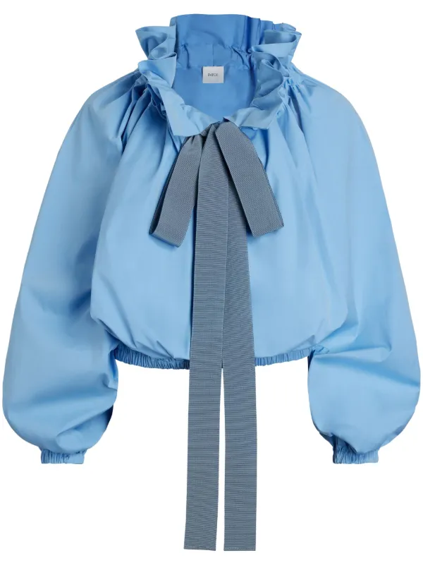 Patou Iconic ドローストリングトップ 34 Patou Iconic ドローストリング トップ | ブルー | FARFETCH JP