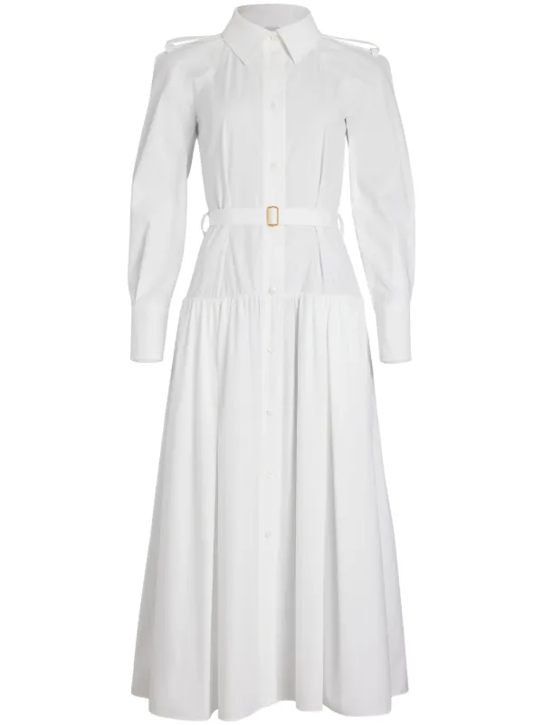 ワンピース Patou Shirt Dress Patou Maxi Shirt Dress | White | FARFETCH NZ