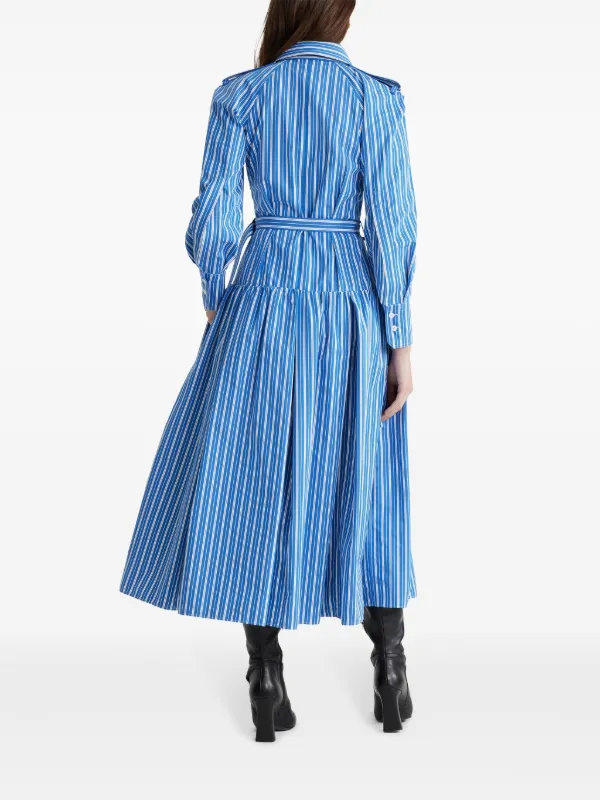 【PATOU】美シルエット☆ ストライプ コットン シャツドレス 23866307_54520228_600.jpg