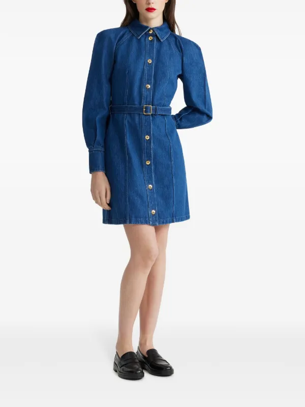 Patou デニム ミニシャツドレス | ブルー | FARFETCH JP