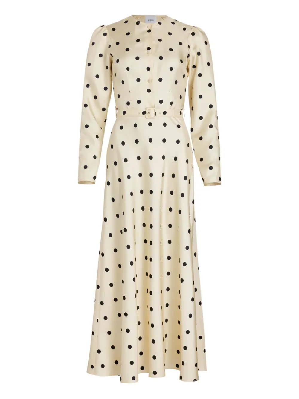 Patou Maxi-jurk met ceintuur Beige