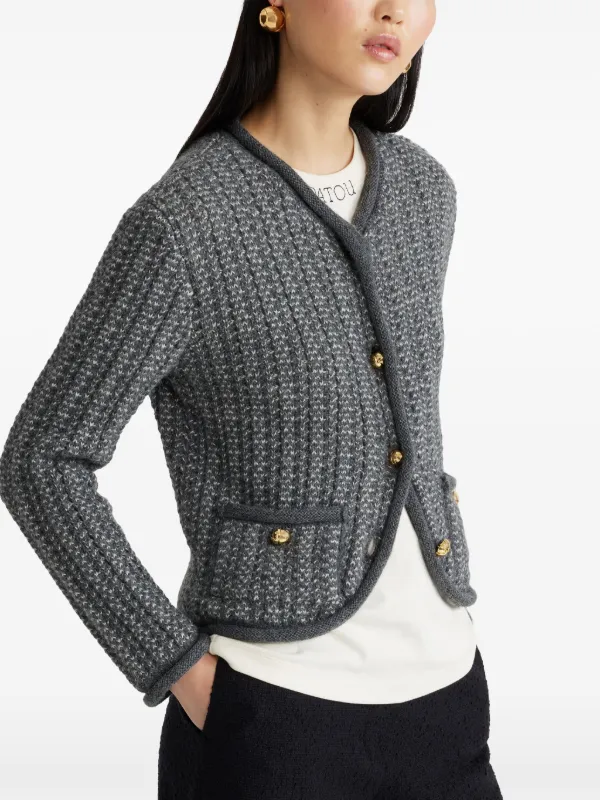 Patou ニットジャケット | グレー | FARFETCH JP