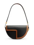 Patou Le Patou two-tone shoulder bag - Black