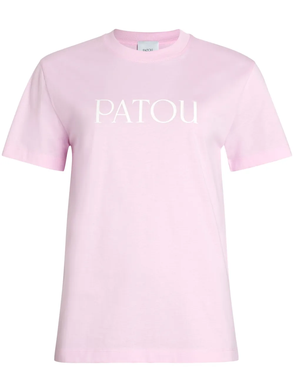 Patou Logo-print Organic-cotton T-shirt In Pink