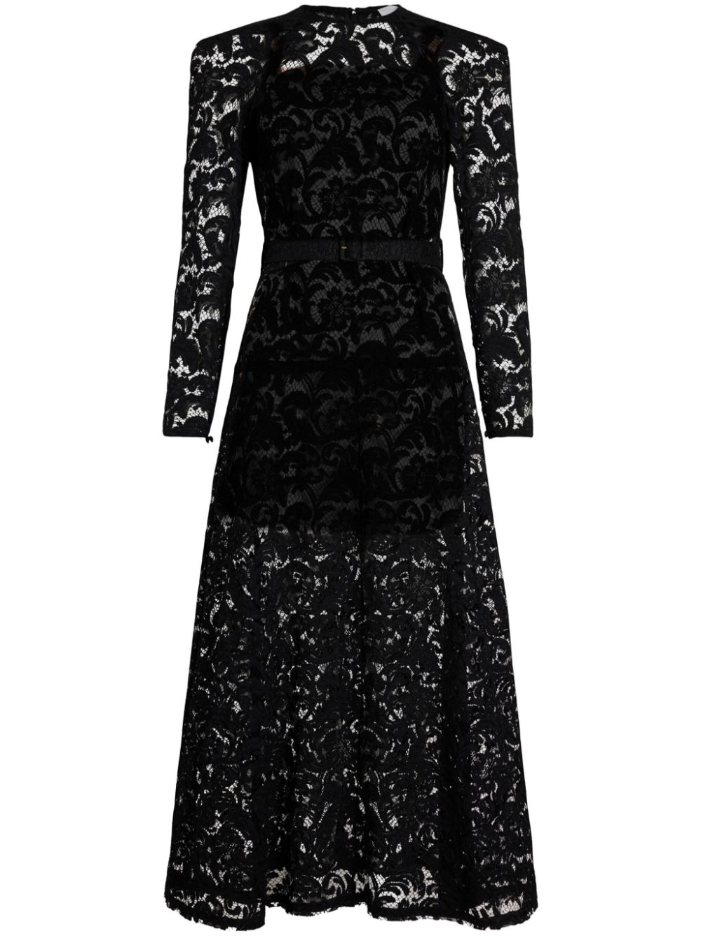 Patou floral-lace maxi dress – Black