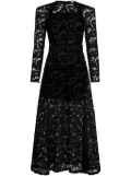 Patou floral-lace maxi dress - Black