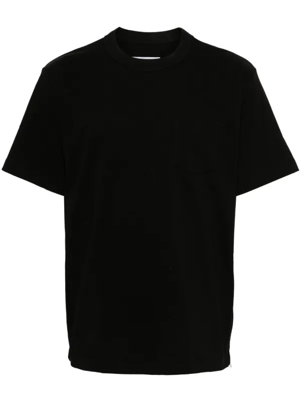 Sacai ジップスリット Tシャツ | ブラック | FARFETCH JP
